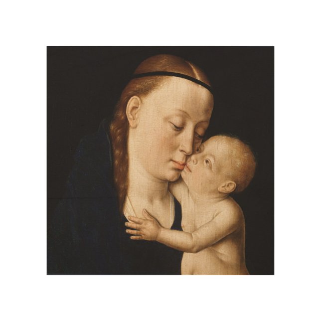 Virgin and Child- christmas Holiday  Wood Wall Art (Front)