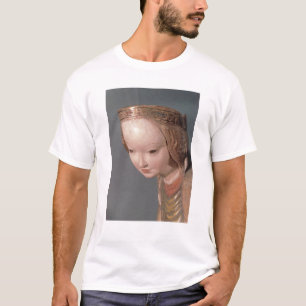 Virgin and Child, detail of the head of the T-Shirt