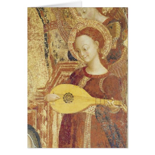 Virgin and Child Enthroned with six angels Cards (Front)