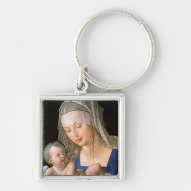 Virgin and child holding a half-eaten pear, 1512 keychain (Front)
