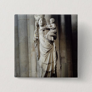 Virgin and Child, known as Notre-Dame de Paris Pinback Button