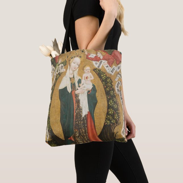 Virgin and Child on a Crescent Moon from Destna Tote Bag (Close Up)