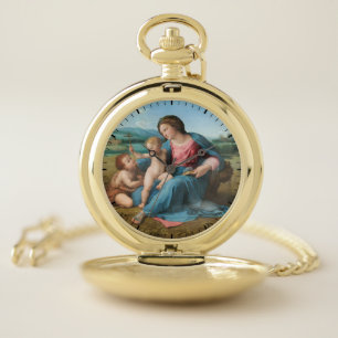 Virgin and Child Pocket Watch