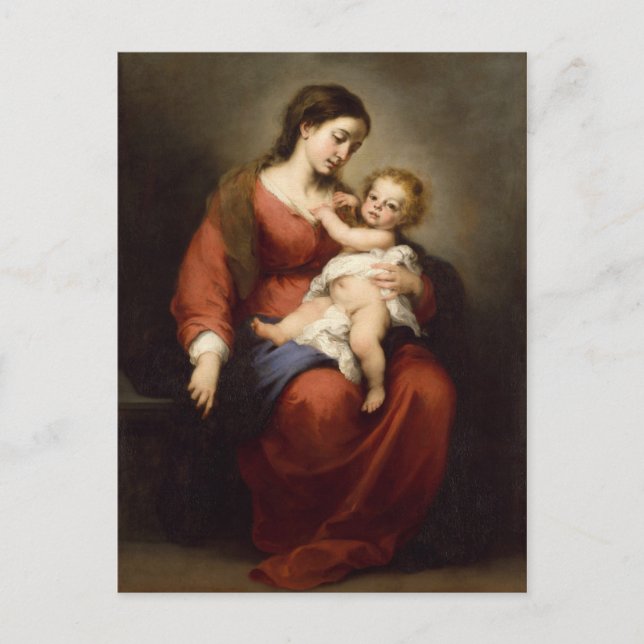 Virgin and Child Postcard (Front)
