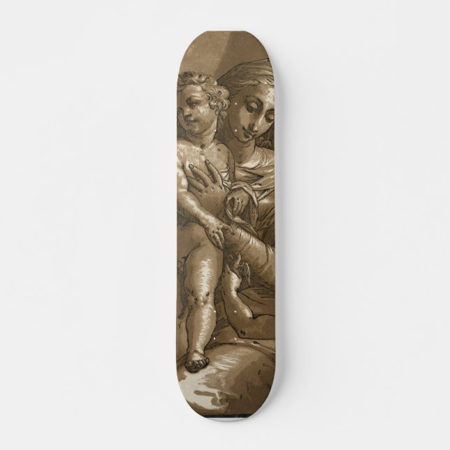 Virgin and Child skateboard (Front)