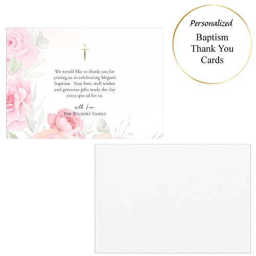 Virgin and Child Soft Pink Roses Catholic Baptism 