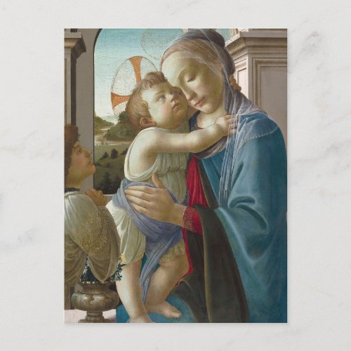 Virgin and Child with an Angel Sandro Botticelli Postcard