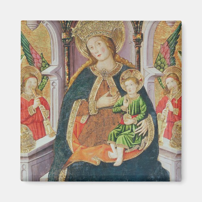 Virgin and Child with Angel Musicians Magnet (Front)