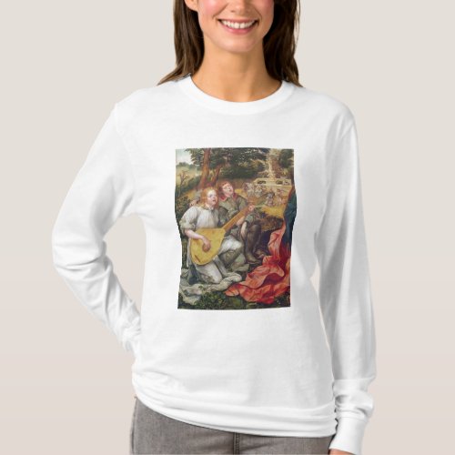 Virgin and Child with Angels T_Shirt