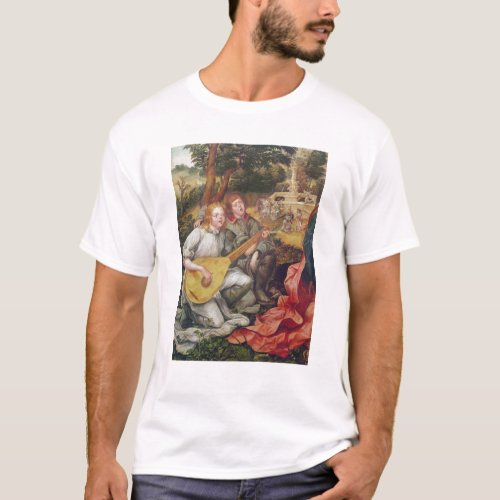 Virgin and Child with Angels T_Shirt