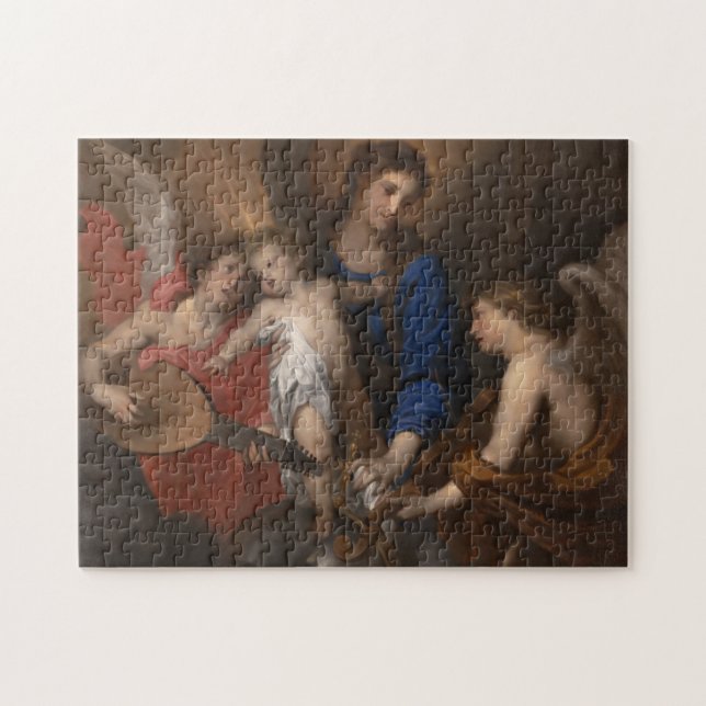 Virgin and Child with Music Making Angels Jigsaw Puzzle (Horizontal)