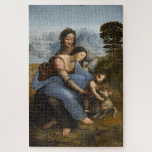 Virgin and Child with Saint Anne – Leonardo da V. Jigsaw Puzzle