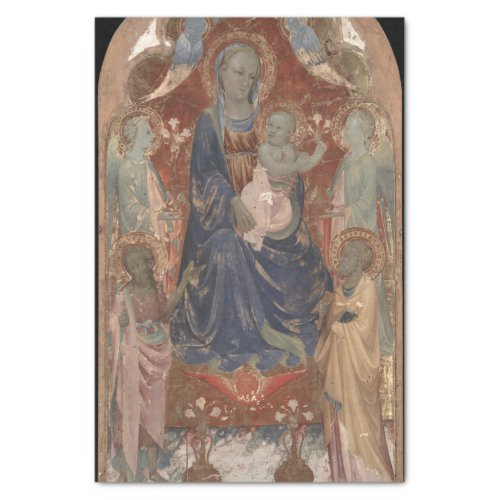 Virgin and Child with Saint John Rosello Franchi Tissue Paper