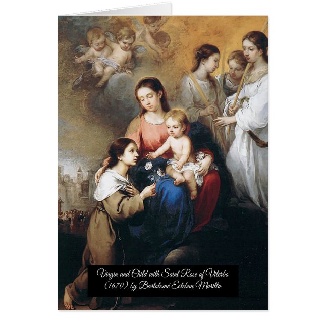 Virgin and Child with Saint Rose Cards (Front)