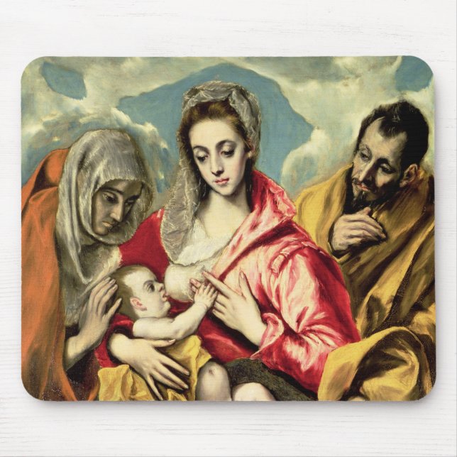 Virgin and Child with SS. Anne and Joseph Mouse Pad (Front)