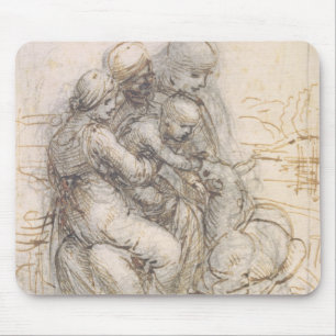 Virgin and Child with St. Anne, c.1501-10 (pen and Mouse Pad