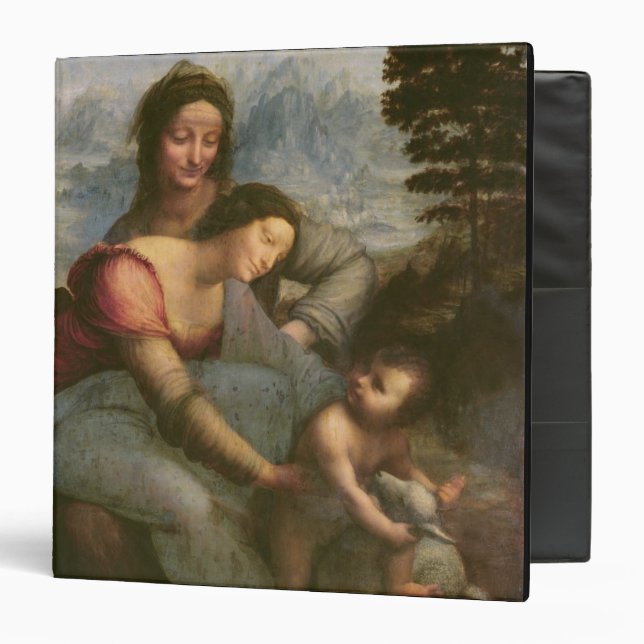 Virgin and Child with St. Anne, c.1510 3 Ring Binder (Front/Inside)