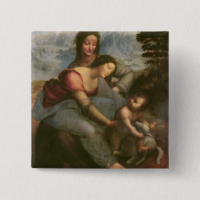 Virgin and Child with St. Anne, c.1510 Button (Front)