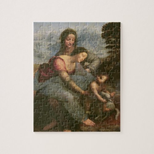 Virgin and Child with St Anne c1510 Jigsaw Puzzle