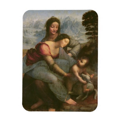 Virgin and Child with St Anne c1510 Magnet