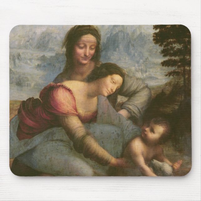Virgin and Child with St. Anne, c.1510 Mouse Pad (Front)