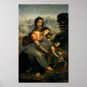 Virgin and Child with St. Anne, c.1510 Poster