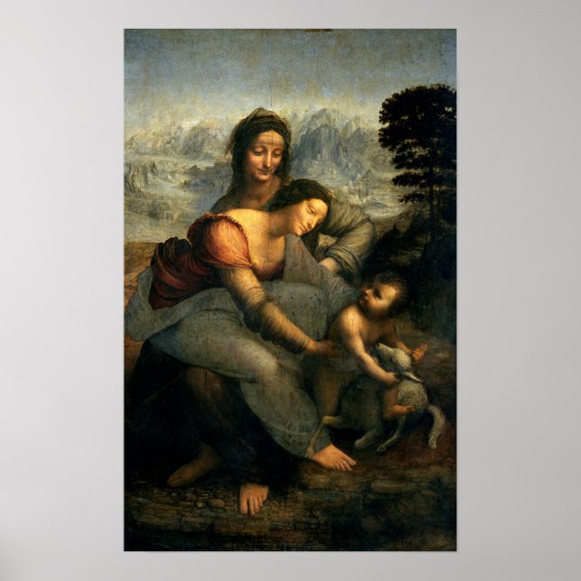 Virgin and Child with St. Anne, c.1510 Poster (Front)