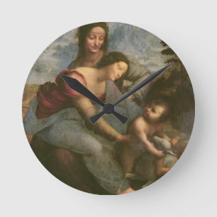 Virgin and Child with St. Anne, c.1510 Round Clock