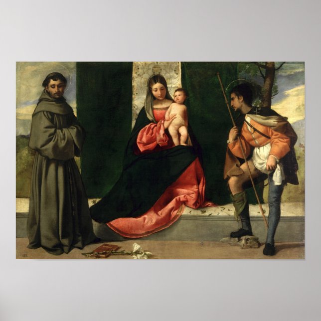 Virgin and Child with St. Anthony of Padua Poster (Front)
