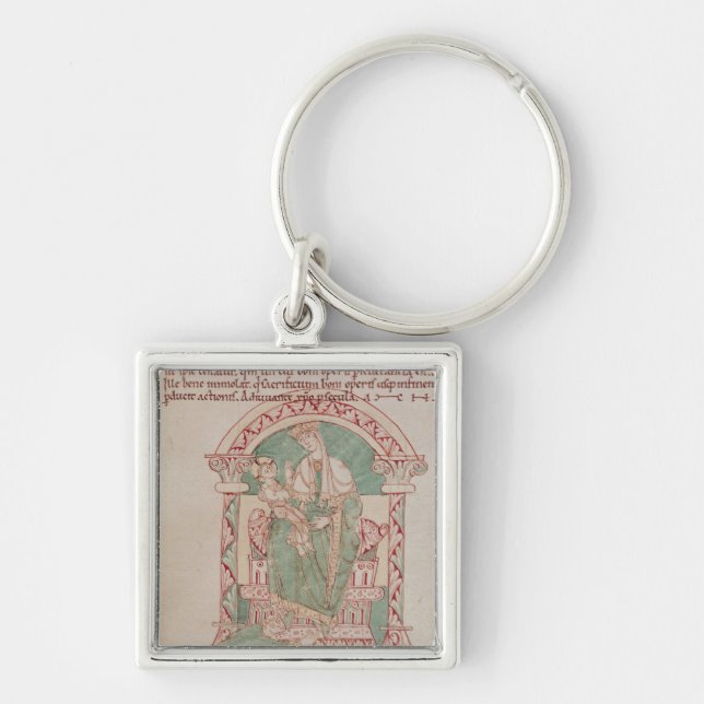 Virgin and Child with St. Gregory the Great Keychain (Front)