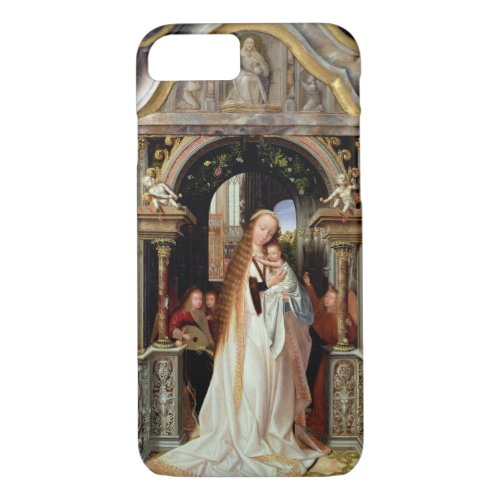 Virgin and Child with Three Angels central panel iPhone 87 Case