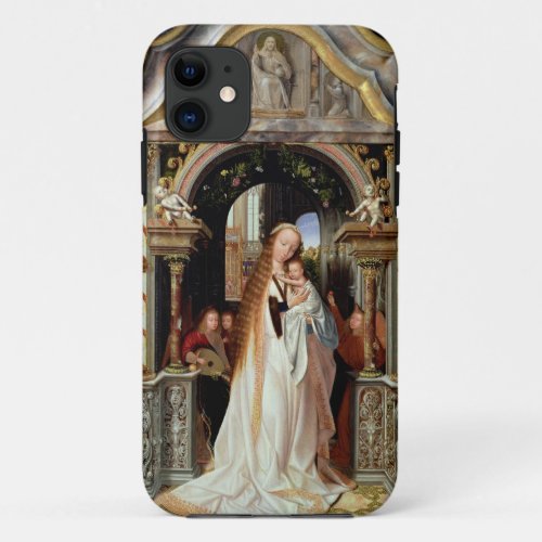 Virgin and Child with Three Angels central panel iPhone 11 Case