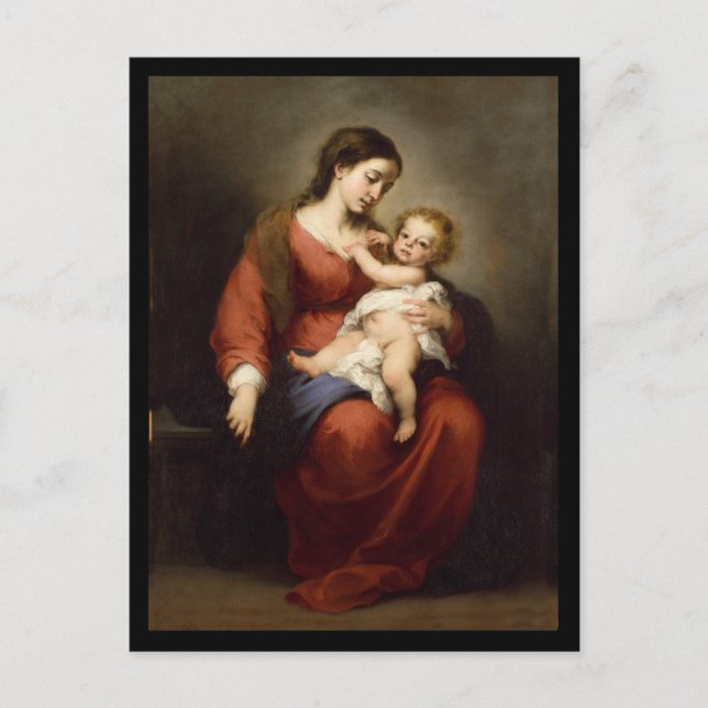 Virgin and Christ Child Postcard (Front)
