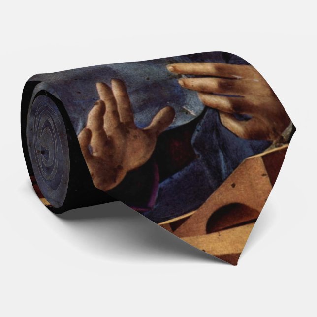 Virgin Annunciate (Antonello da Messina) Neck Tie (Rolled)