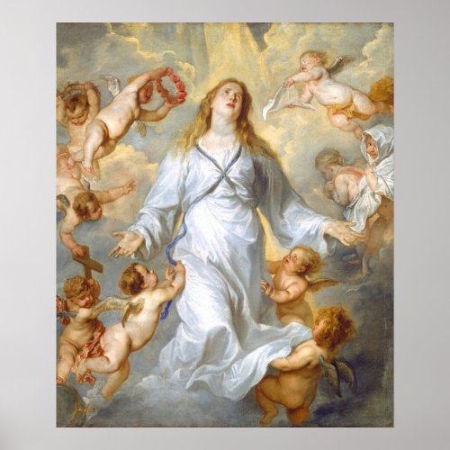 Virgin as Intercessor _ Anthony van Dyck Fine Art Poster