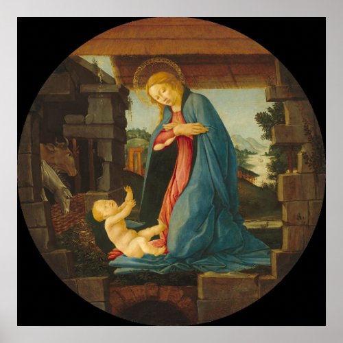 Virgin  Child _ Sandro Botticelli Fine Art Poster