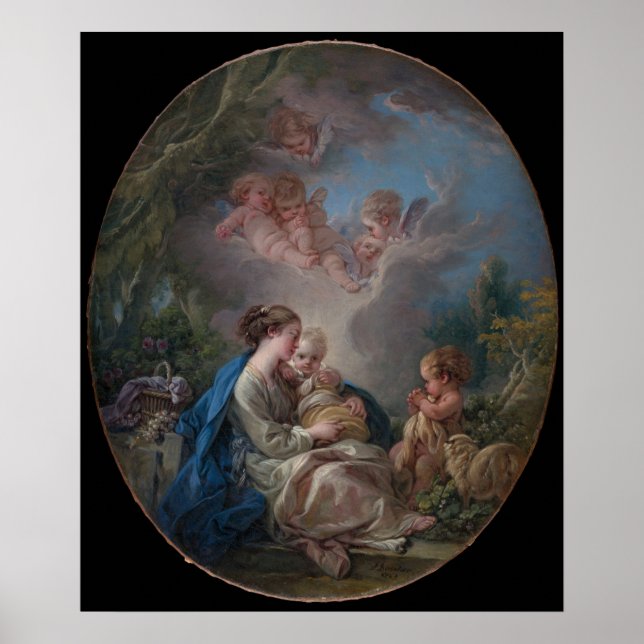 Virgin & Child with the Saint John the Baptist Poster (Front)