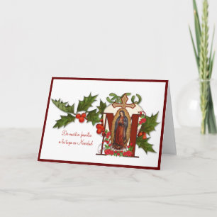 Virgin de Guadalupe Christmas Latino Hispanic Card