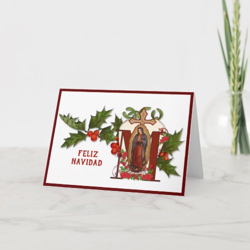 Virgin de Guadalupe Christmas Religious Hispanic Card