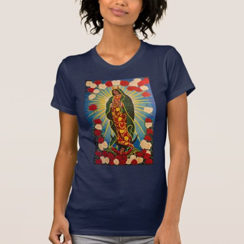 Virgin de Guadalupe Jah Sunny Arts Design Tshirt