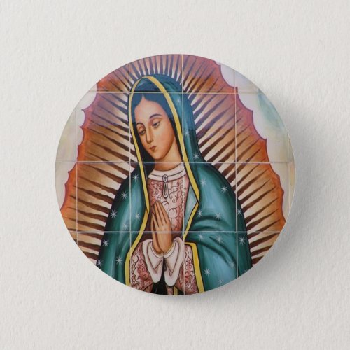 Virgin de Guadalupe Pinback Button