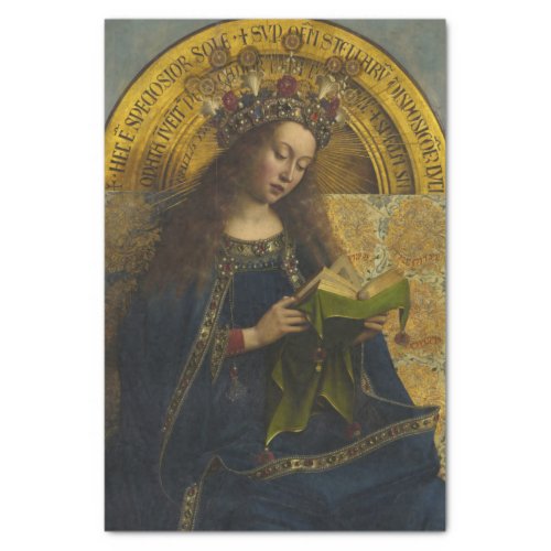 Virgin Enthroned The Ghent Altarpiece Tissue Paper