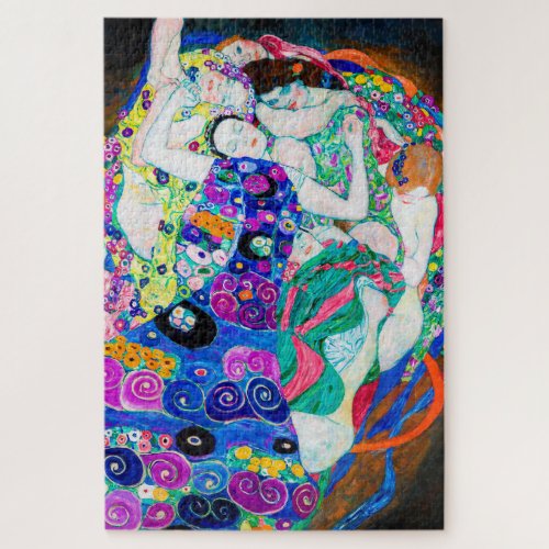 Virgin Girls Gustav Klimt Jigsaw Puzzle