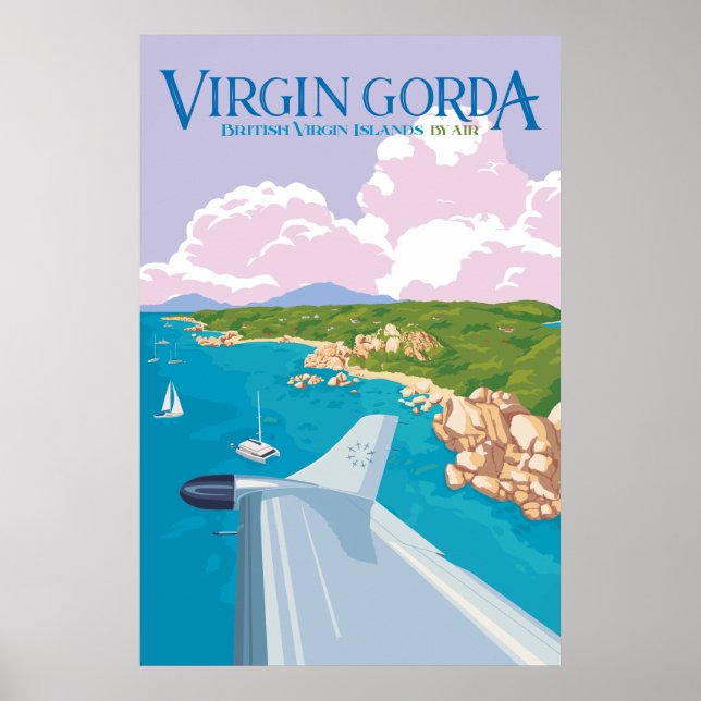 Virgin Gorda Poster (Pink) (Front)
