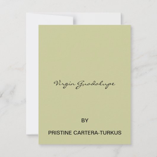 Virgin Guadalupe (Back)