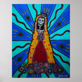 VIRGIN GUADALUPE DAY OF THE DEAD POSTER
