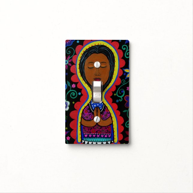 Virgin Guadalupe Light Switch Cover (In Situ)