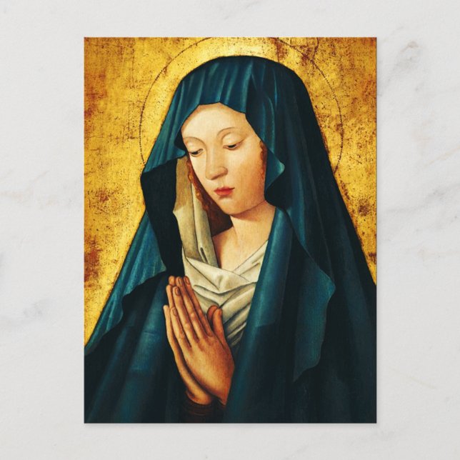 Virgin in prayer of Riga Postcard (Front)