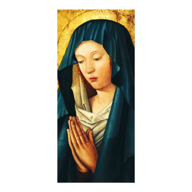 Virgin in prayer of Riga Rack Card (Front)