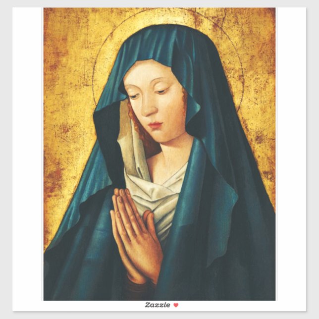 Virgin in prayer of Riga Sticker (Sheet)